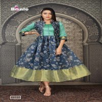 VAISHNAVI BY BONIE HEAVY SILK WITH JACKET KURTI CATALOG COLLECTION