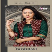 VAISHNAVI BY BONIE HEAVY SILK WITH JACKET KURTI CATALOG COLLECTION