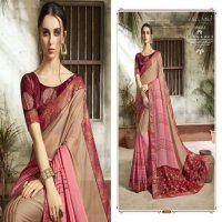 VALLABHI PRESENT ISHABELLA CHIFFON PRINTED DESIGNER FANCY SAREE WHOLESALER