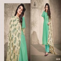 VARSHA FASHION SHLOKA SOFT CHANDERI EMBROIDERY SALWAR SUIT WITH COTTON DUPATTA