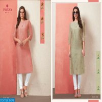 VASTRA MODA FLORET VOL 1 TONAL SILK CASUAL WEAR KURTI TRADER IN SURAT