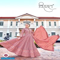 VIRASAT PRESENTS MAYURI KILLER SILK DESIGNER LONG GOWN PARTY WEAR EXCLUSIVE COLLECTIONS READYMADE SUITS