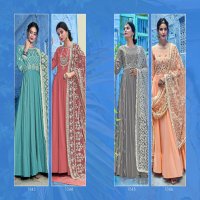 VIRASAT VOL 10 MASLIN LUCKNOWI WORK LONG GOWN STYLE SALWAR KAMEEZ