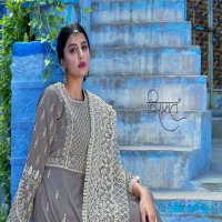 VIRASAT VOL 10 MASLIN LUCKNOWI WORK LONG GOWN STYLE SALWAR KAMEEZ