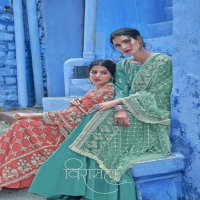 VIRASAT VOL 10 MASLIN LUCKNOWI WORK LONG GOWN STYLE SALWAR KAMEEZ