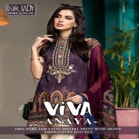 VIVA ANAYA BY FAIR LADY JAM SATIN PAKISTANI SUITS WHOLESALER