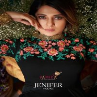 Vaamika Jenifer Vol-1 Wholesale Designer Gown With Dupatta And Bottom