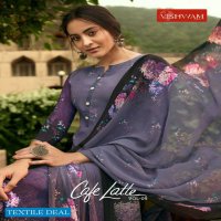 Vishwam Cafe Latte Vol-9 Wholesale Crepe Digital Work Salwar Kameez