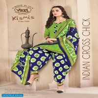 Vivel Kismis Patiyala Cotton Printed Dress Material Wholesale