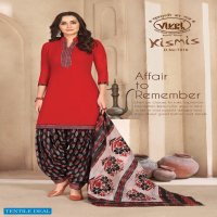 Vivel Kismis Patiyala Cotton Printed Dress Material Wholesale