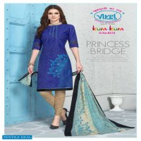 Vivel Kum Kum Cotton Printed Dress Material Wholesale Rate