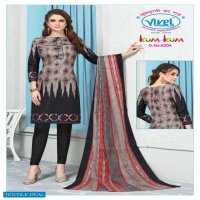 Vivel Kum Kum Cotton Printed Dress Material Wholesale Rate