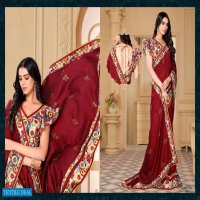 Vranda Fashion Impression Wholesale Vichitra Silk Saree