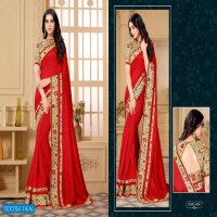 Vranda Fashion Impression Wholesale Vichitra Silk Saree