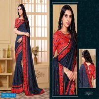 Vranda Fashion Impression Wholesale Vichitra Silk Saree