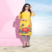WATERMELON KISSMISS NX RAYON STRAIGHT LONG KURTI COLLECTION