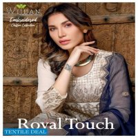 Wijdan Royal Touch Embroidered Chiffon Collection Wholesaler In India
