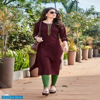 Wooglee Barbella Wholesale Full Stitch Kurtis