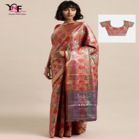 YNF DHARA SILK KANJIVARAM ART SILK TRADITIONAL SAREE WHOLESALER