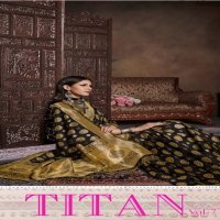 YNF PRESENT TITAN VOL 7 BANARASI SILK TRADITIONAL WEAR SAREE OUTFIT