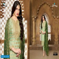 YOUR CHOICE PRESENT ICONIC HEAVY CHINON TRADITIONAL LOOK STYLISH SALWAR SUITS WHOLESALE PRICE