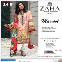 ZAHA Premium Luxury Embroidered Lawn Collection Master Replica