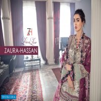 ZAURA HASSAN LAREDU LUXE BUTTERFLY NET WITH EMBROIDERY PAKISTANI CONCEPT SUITS