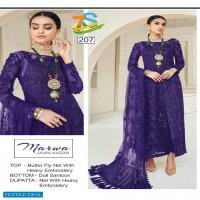 ZAURA HASSAN LAUNCHING MARWA 1 GEORGETTE EMBROIDERED SEMI STICH PAKISTANI SUIT