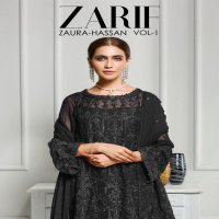 ZAURA HASSAN LAUNCHING ZARIF VOL 1 GEORGETTE EMBROIDERED SEMI STICH PAKISTANI SUIT