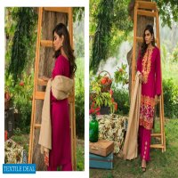 ZS Linen Embroidered Branded Pakistani Salwar Suits