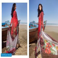 ZS Ravishing lawn embroidered suits with chiffon dupatta