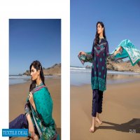 ZS Ravishing lawn embroidered suits with chiffon dupatta