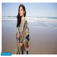 ZS Ravishing lawn embroidered suits with chiffon dupatta
