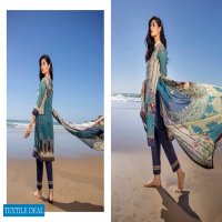 ZS Ravishing lawn embroidered suits with chiffon dupatta