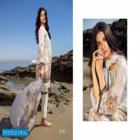 ZS Ravishing lawn embroidered suits with chiffon dupatta