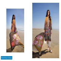 ZS Ravishing lawn embroidered suits with chiffon dupatta
