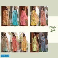 ZULFAT DESIGNER SIYAHI PURE COTTON PRINTED LADIES SUITS WITH 3 MTR BOTTOM