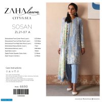 Zaha Lawn 2021 Wholesale Rate Branded Pakistani Dress
