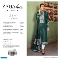 Zaha Lawn 2021 Wholesale Rate Branded Pakistani Dress