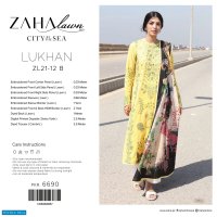 Zaha Lawn 2021 Wholesale Rate Branded Pakistani Dress