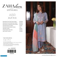 Zaha Lawn 2021 Wholesale Rate Branded Pakistani Dress