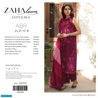 Zaha Lawn 2021 Wholesale Rate Branded Pakistani Dress