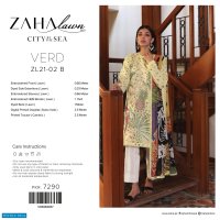 Zaha Lawn 2021 Wholesale Rate Branded Pakistani Dress