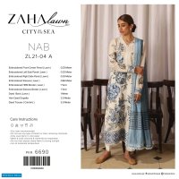 Zaha Lawn 2021 Wholesale Rate Branded Pakistani Dress