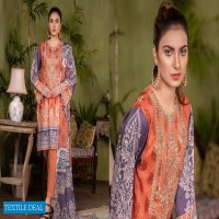 Zebaish Orient Digital Printed And Embroidered Lawn Pakistani Suits