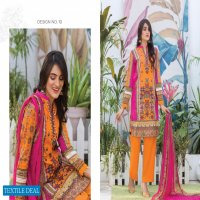 Zebaish Zeenat Digital Printed And Embroidered Lawn With Printed Chiffon Dupatta