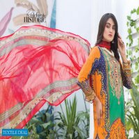 Zebaish Zeenat Digital Printed And Embroidered Lawn With Printed Chiffon Dupatta