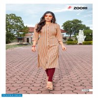 Zoori Akshara Vol-3 Wholesale Reyon Kurti Long Kurtis