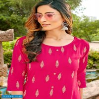 Zoori Akshara Vol-3 Wholesale Reyon Kurti Long Kurtis