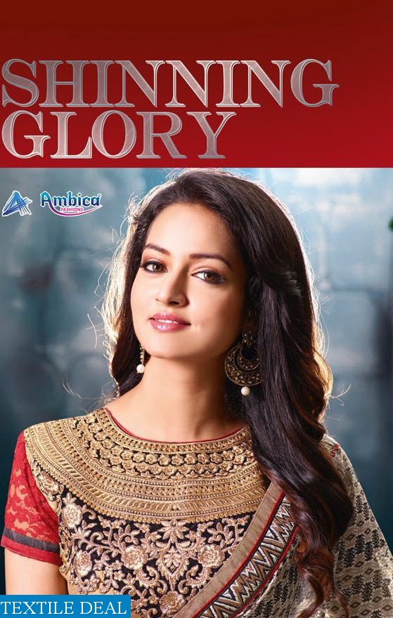 Ambica shininig Glory 4200 series Export Special Georgette saree collection
